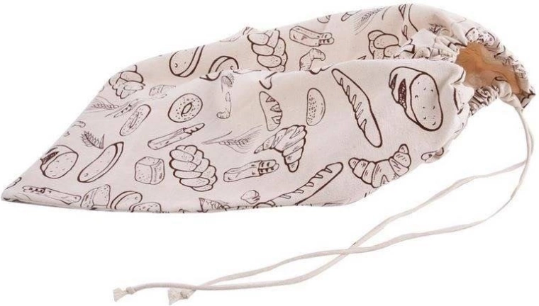 Bavlněný sáček na chléb a pečivo 40 × 40 cm