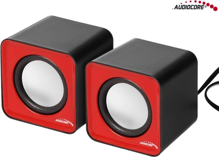 Audiocore AC870R počítačové reproduktory 6 W USB (stříbrno-černé)