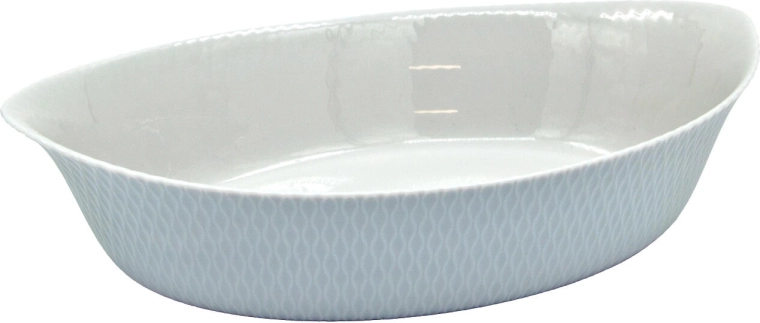 Oválná zapékací mísa SMART CUISINE WAVY GRANIT 32 × 20 × 7,4 cm, šedá