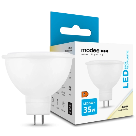 LED žárovka GU5.3/MR16 5 W neutrální bílá 4000 K – Modee Lighting