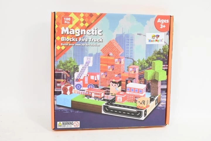 Magnetické stavební kostky – kostky, 100 ks