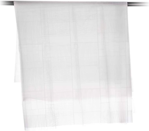 Sprchový závěs PEVA bílý – dekor kostky 180 × 200 cm