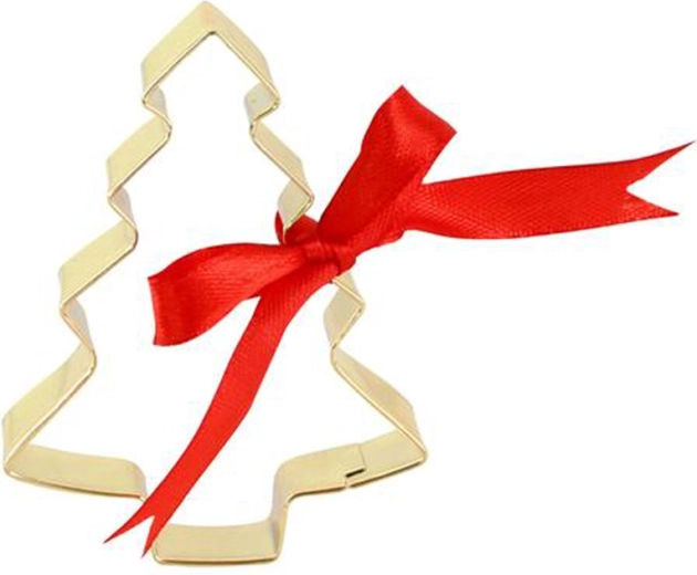 Vykrajovátko na cukroví zlatý stromeček 7 cm