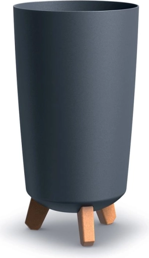 Květináč Gracia Tubus Slim 19,5 cm antracit
