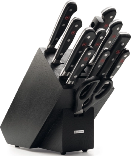 Wüsthof Classic sada nožů v bloku, 12 dílů, černý jasan