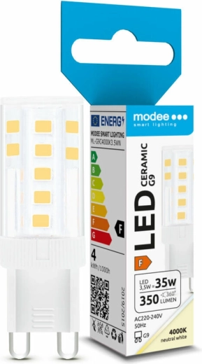 LED žárovka G9 3,5 W neutrální bílá MODEE LIGHTING Ceramic