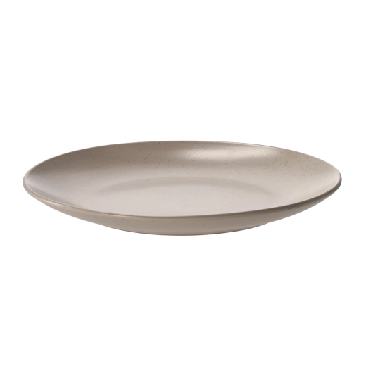 Plochý porcelánový talíř Modern 26,5 cm krémový