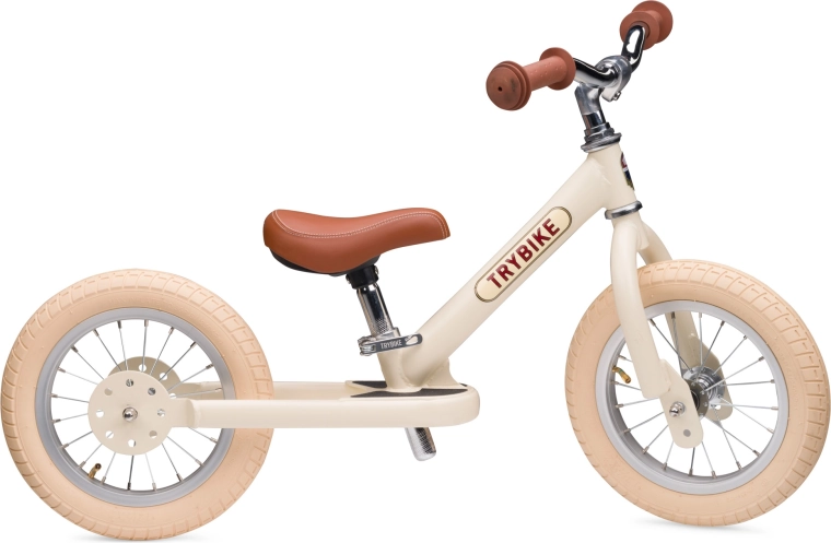 Trybike dětské balanční odrážedlo první kolo krémové