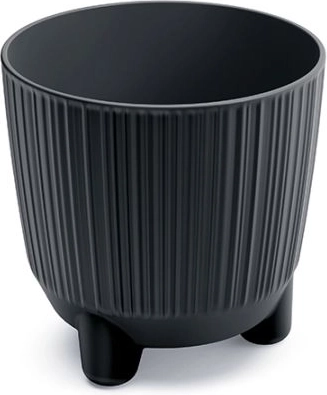 Květináč s nožičkami antracit 10,7 cm RYFO