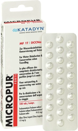 Katadyn Micropur Forte MF1/100T tablety na dezinfekci vody 100 ks