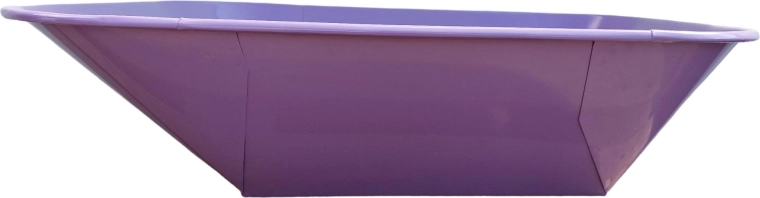 Korba na stavební kolečko 60 l fialová bodovaná