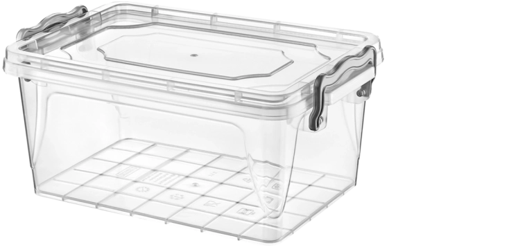 Obdélníkový úložný box 3 l s víkem