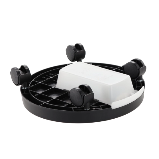 Kulatý pojízdný podstavec pod květináč 28 cm s odkapávací miskou