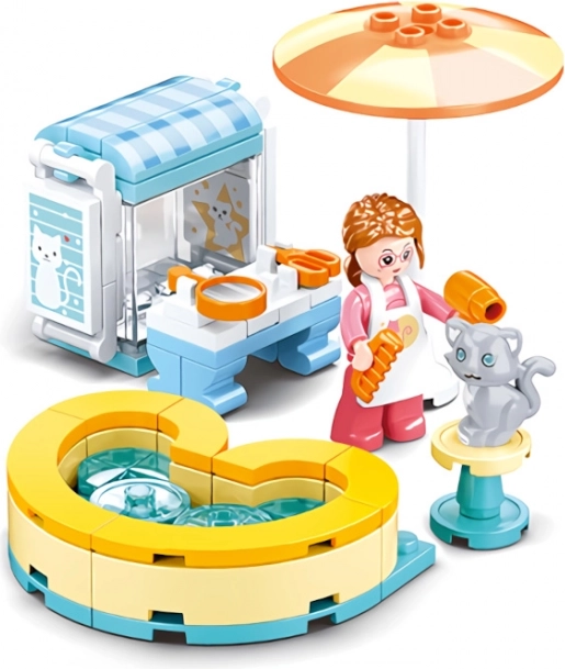 Sluban Girls Dream kočičí salón stavebnice