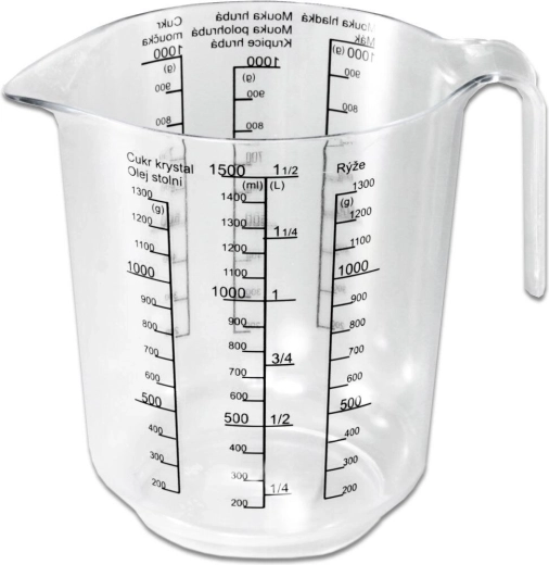 Plastová odměrka 1,5 l s potiskem