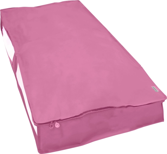 Růžový podpostelový organizér KAMAI ORDINETT BLOSSOM 107 × 50 × 15 cm