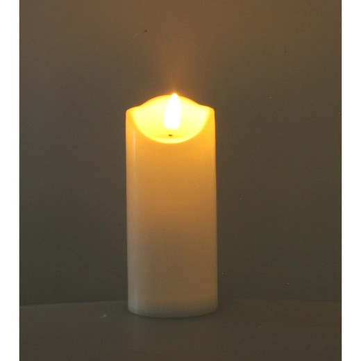 Led svíčka 12,5 cm s efektem plamene, mix barev
