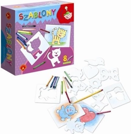 Šablony pro holčičky – kreativní kreslení zvířátek a postav