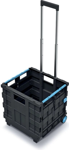 Skládací přepravní vozík s teleskopickým madlem