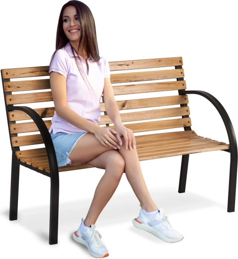 Zahradní parková lavice s opěrkou LUCA Sofotel 117,5 × 83 × 57 cm