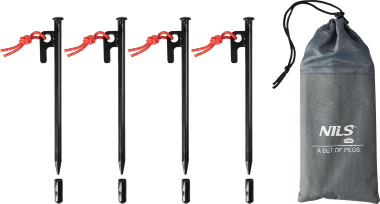 Stanové kolíky s očkem a šňůrkou NILS Camp