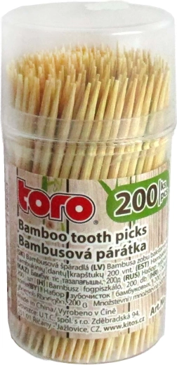 Bambusová párátka v zásobníku 200 ks