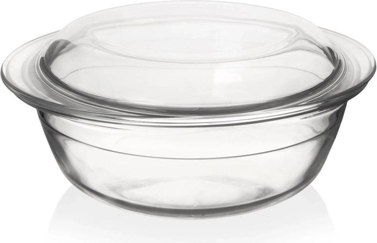 Skleněné žáruvzdorné nádobí s víkem 1,5 l