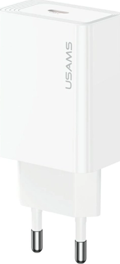 USAMS T69 síťová nabíječka 20 W USB-C bílá
