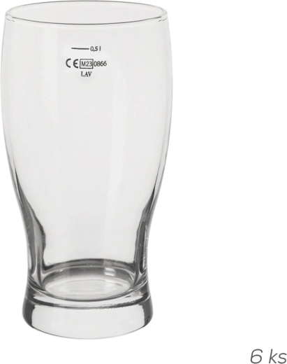Pivní sklenice Belek 0,5 l (cejch) 6 ks
