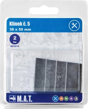 Dřevěný klínek č. 5 38 × 50 mm, sada 2 ks