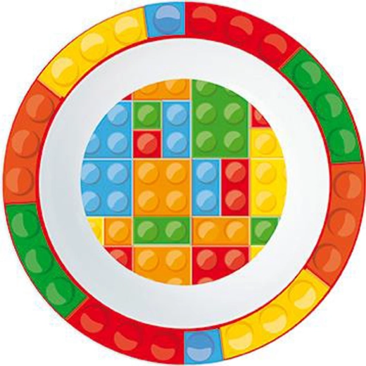 Plastová miska s kostkovaným vzorem 300 ml, průměr 16 cm