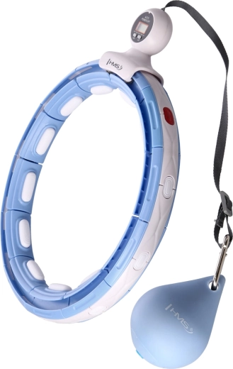 Masážní hula hoop se závažím a počítadlem HMS HHM15, modrá