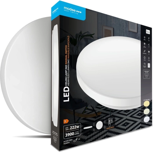 Modee kulaté stropní LED svítidlo 36 W 3CCT 3900 lm s přepínačem
