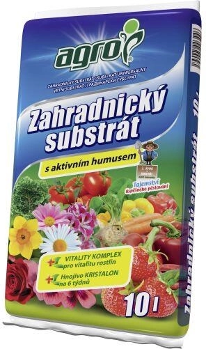 Zahradnický substrát 10 l AGRO