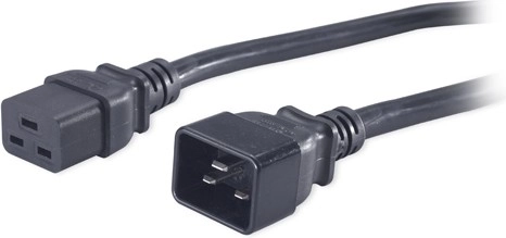 Napájecí kabel C19 na C20 20 A, 2 m