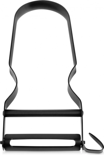 Ořezávač na zeleninu a ovoce z nerezové oceli, černý, 11,5 cm