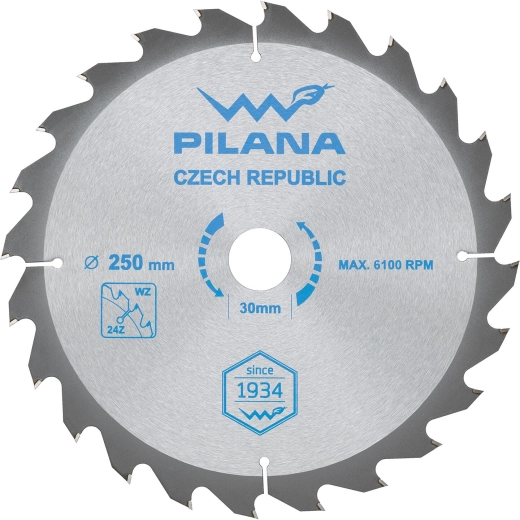 Pilový kotouč PILANA 250 mm, 24 zubů, WZ, SK