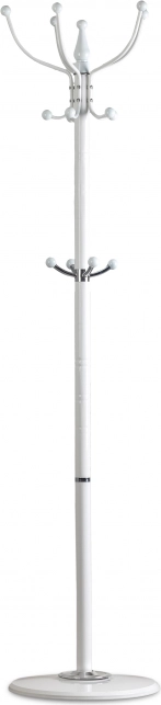 Stojanový věšák na oblečení s podstavcem bílý ModernHome