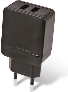 Síťová USB nabíječka SETTY 2×USB 2,4 A, černá