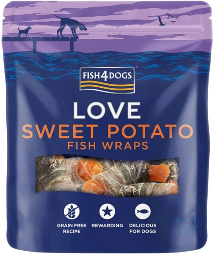 Fish4Dogs pamlsky pro psy rybí závitky s batáty 100 g