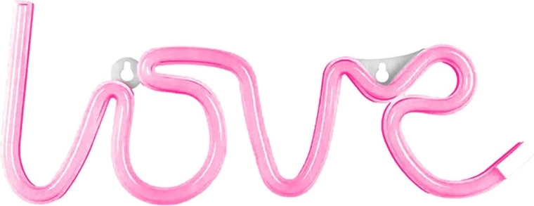 Neonové LED světlo LOVE – fialové, nástěnné