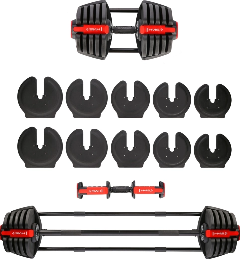 Variabilní činka 2v1 40 kg HMS SGR40 Pro set