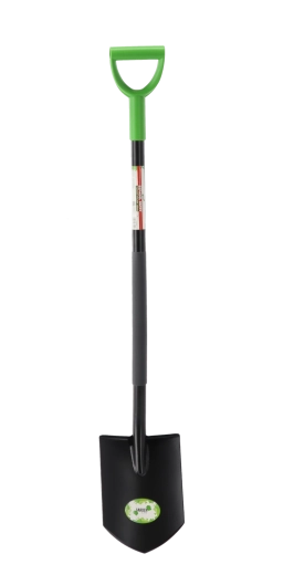 Ostrá zahradní lopata se silným ocelovým násadcem 120 cm
