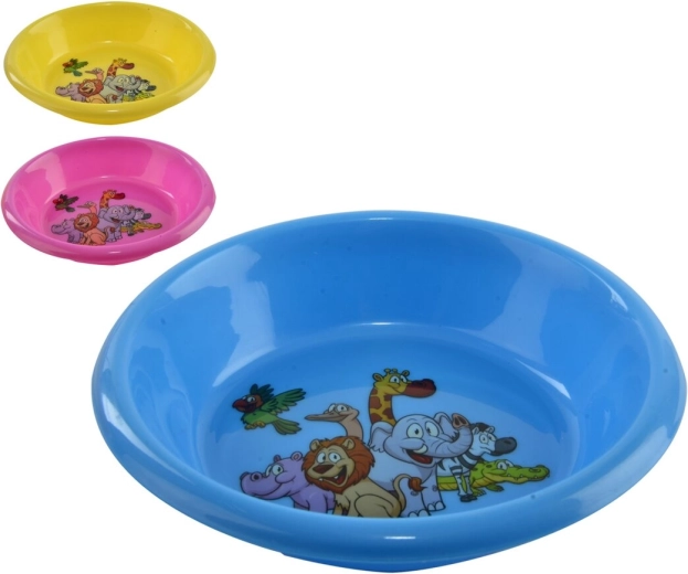 Dětská plastová miska UH s dekorem, kulatá 15 cm (mix)