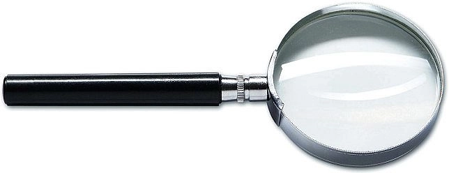 Lupa CONCORDE s kovovým rámečkem, průměr 75 mm