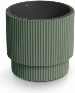 květináč milly s vložkou 39,5 cm tmavě zelený