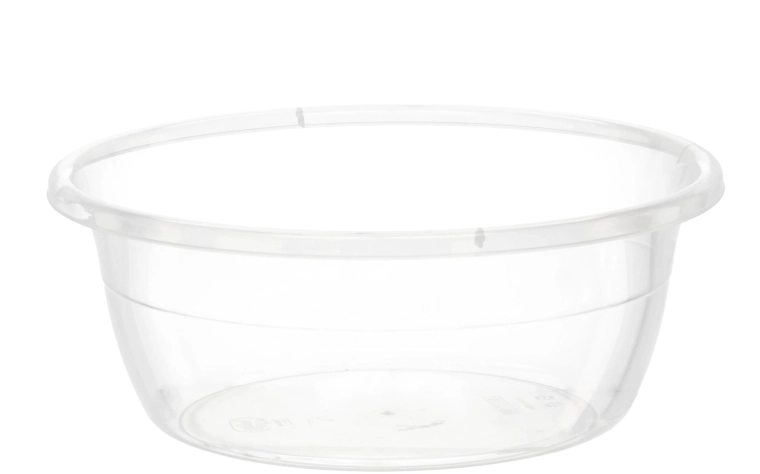 Průhledná kulatá miska 7 l z polypropylenu