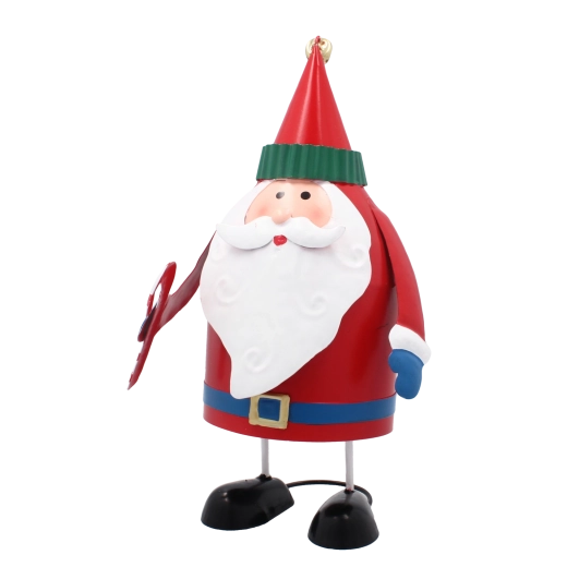 Kovová vánoční figurka Santa Claus 21 cm