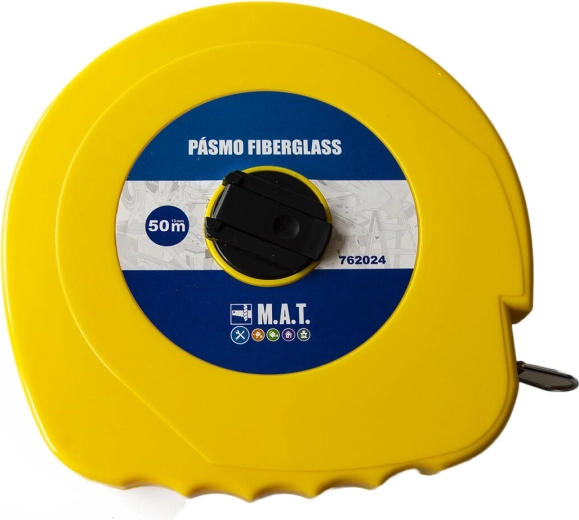 Sklolaminátové měřicí pásmo 50 m x 13 mm