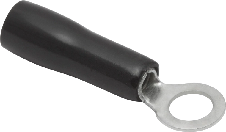 Izolované kabelové očko 4/2 mm černé